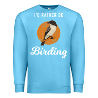 Ocean Blue birding birdwatching eastern phoebe Premium Sweatshirt - linhVisuals