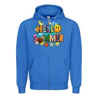 True Royal hello summer Zipper Hoodie - JahusDesignShop