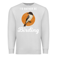 Dove Grey birding birdwatching eastern phoebe Premium Sweatshirt - linhVisuals