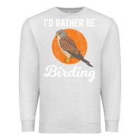Oatmeal Heather birding birdwatching kestrel bird bird Premium Sweatshirt - linhVisuals