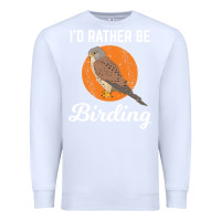 White birding birdwatching kestrel bird bird Premium Sweatshirt - linhVisuals
