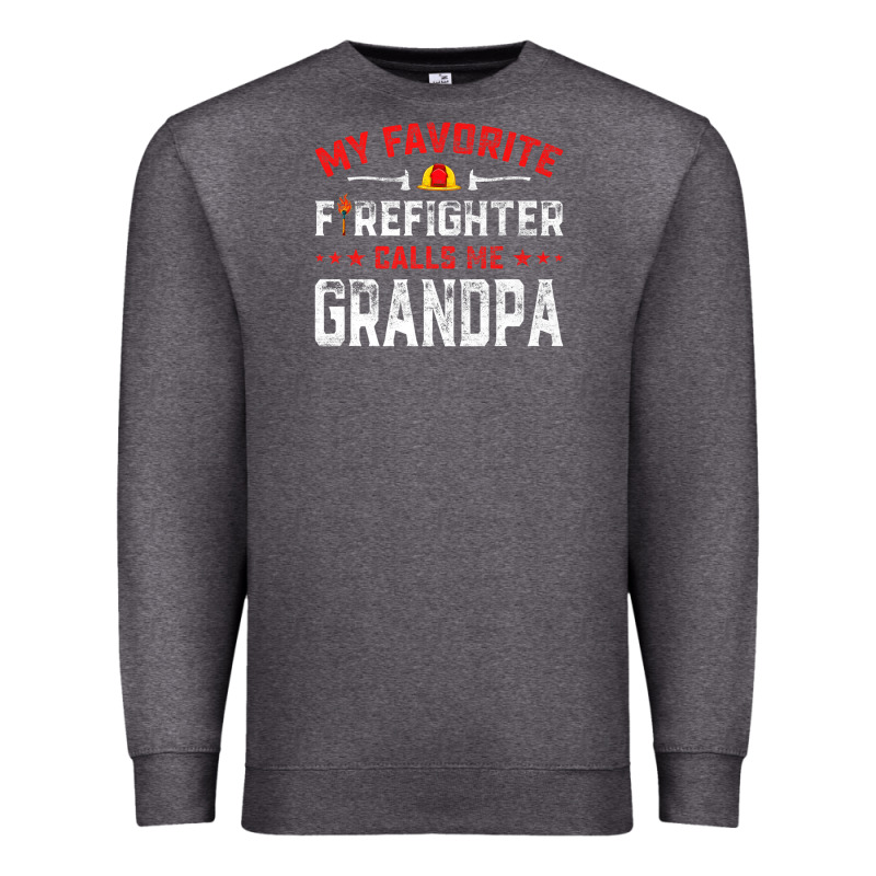Mens Father's Day My Favorite Firefighter Calls Me Grandpa Premium Premium Sweatshirt by linhVisuals | Teevron
