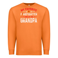 Carrot mens father's day my favorite firefighter calls me grandpa premium Premium Sweatshirt - linhVisuals