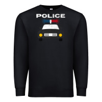 Black cool policeman law enforcement deputy kawaii police mobile premium Premium Sweatshirt - linhVisuals