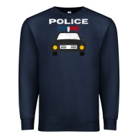 Navy cool policeman law enforcement deputy kawaii police mobile premium Premium Sweatshirt - linhVisuals