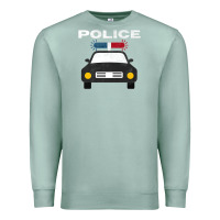 Seafoam cool policeman law enforcement deputy kawaii police mobile premium Premium Sweatshirt - linhVisuals