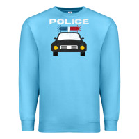 Ocean Blue cool policeman law enforcement deputy kawaii police mobile premium Premium Sweatshirt - linhVisuals