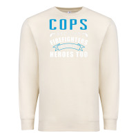 Sandshell cops because firefighters need heroes too premium Premium Sweatshirt - linhVisuals