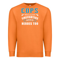 Carrot cops because firefighters need heroes too premium Premium Sweatshirt - linhVisuals