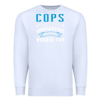 White cops because firefighters need heroes too premium Premium Sweatshirt - linhVisuals