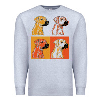 Heather Grey rhodesian ridgeback t  shirt rhodesian ridgeback dog gift idea t  shir Premium Sweatshirt - linhVisuals