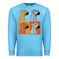 Ocean Blue rhodesian ridgeback t  shirt rhodesian ridgeback dog gift idea t  shir Premium Sweatshirt - linhVisuals