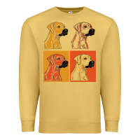Antique Gold rhodesian ridgeback t  shirt rhodesian ridgeback dog gift idea t  shir Premium Sweatshirt - linhVisuals