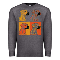 Charcoal Heather rhodesian ridgeback t  shirt rhodesian ridgeback dog gift idea t  shir Premium Sweatshirt - linhVisuals