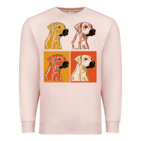 Pale Pink rhodesian ridgeback t  shirt rhodesian ridgeback dog gift idea t  shir Premium Sweatshirt - linhVisuals