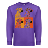 Purple rhodesian ridgeback t  shirt rhodesian ridgeback dog gift idea t  shir Premium Sweatshirt - linhVisuals
