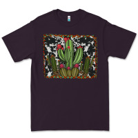 Plum aztec cowhide cacti Premium Tee - RanaPortraitStore