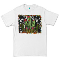 White aztec cowhide cacti Premium Tee - RanaPortraitStore