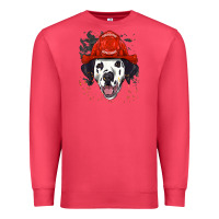 Cardinal dalmatian firefighter dalmatian dog lover Premium Sweatshirt - linhVisuals