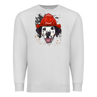 Dove Grey dalmatian firefighter dalmatian dog lover Premium Sweatshirt - linhVisuals