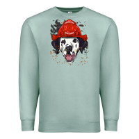 Seafoam dalmatian firefighter dalmatian dog lover Premium Sweatshirt - linhVisuals