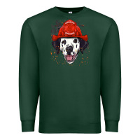 Sports Green dalmatian firefighter dalmatian dog lover Premium Sweatshirt - linhVisuals