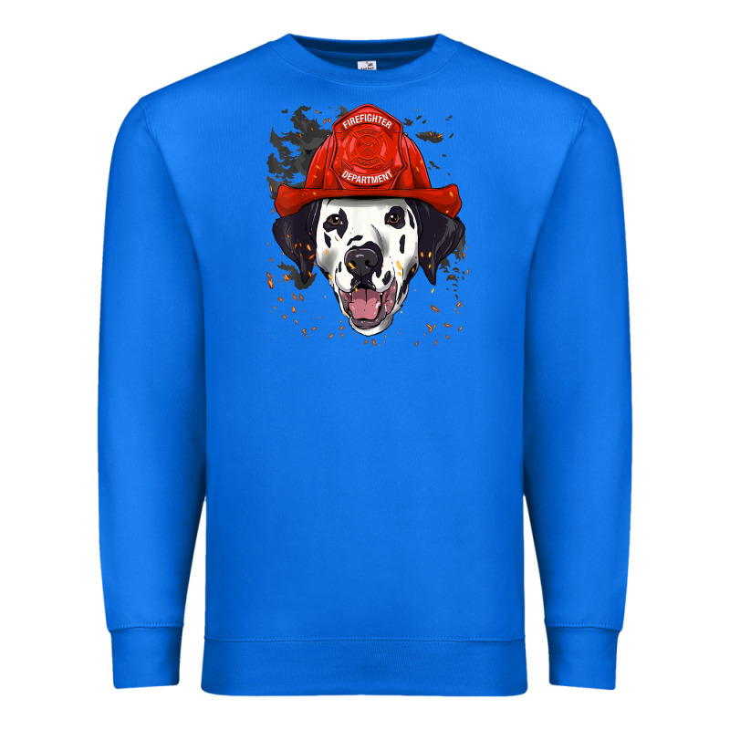 Dalmatian Firefighter Dalmatian Dog Lover Premium Sweatshirt by linhVisuals | Teevron