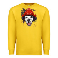 Lemon dalmatian firefighter dalmatian dog lover Premium Sweatshirt - linhVisuals