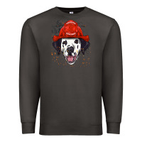 Smoke dalmatian firefighter dalmatian dog lover Premium Sweatshirt - linhVisuals