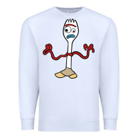 White forky Premium Sweatshirt - linhVisuals
