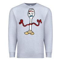 Heather Grey forky Premium Sweatshirt - linhVisuals
