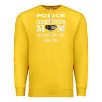 Lemon police & firefighter mom, i raised mine fireman mothers day Premium Sweatshirt - linhVisuals
