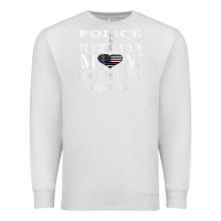 Oatmeal Heather police & firefighter mom, i raised mine fireman mothers day Premium Sweatshirt - linhVisuals