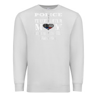 Dove Grey police & firefighter mom, i raised mine fireman mothers day Premium Sweatshirt - linhVisuals