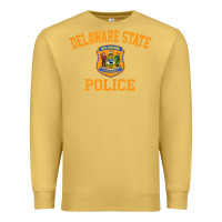 Antique Gold delaware state police Premium Sweatshirt - linhVisuals