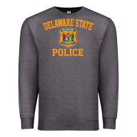 Charcoal Heather delaware state police Premium Sweatshirt - linhVisuals