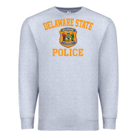 Heather Grey delaware state police Premium Sweatshirt - linhVisuals