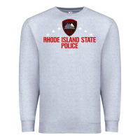 Heather Grey rhode island state police Premium Sweatshirt - linhVisuals