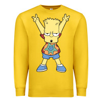 Lemon groovy bart Premium Sweatshirt - linhVisuals