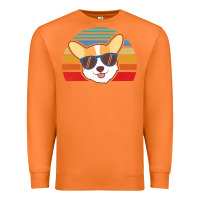 Carrot cool corgi vintage 80s dog lover Premium Sweatshirt - linhVisuals