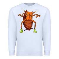White cool easy cockroach insect halloween Premium Sweatshirt - linhVisuals