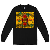 Black african mask tumbler Long Sleeve Tee - BundleAndBundleShop