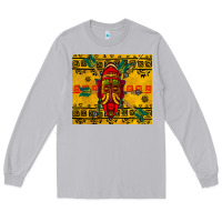 Moon Dust african mask tumbler Long Sleeve Tee - BundleAndBundleShop