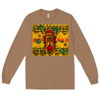 Toasted Coconut african mask tumbler Long Sleeve Tee - BundleAndBundleShop