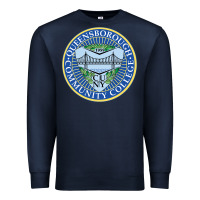 Navy queensborough community college Premium Sweatshirt - linhVisuals