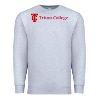Heather Grey triton college Premium Sweatshirt - linhVisuals