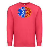 Cardinal emt firefighter ems fire first responder premium Premium Sweatshirt - linhVisuals