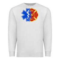 Oatmeal Heather emt firefighter ems fire first responder premium Premium Sweatshirt - linhVisuals