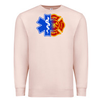 Pale Pink emt firefighter ems fire first responder premium Premium Sweatshirt - linhVisuals