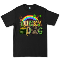 Black Lucky dog St. Patrick's Day Premium Tee - CowGirlArtShop